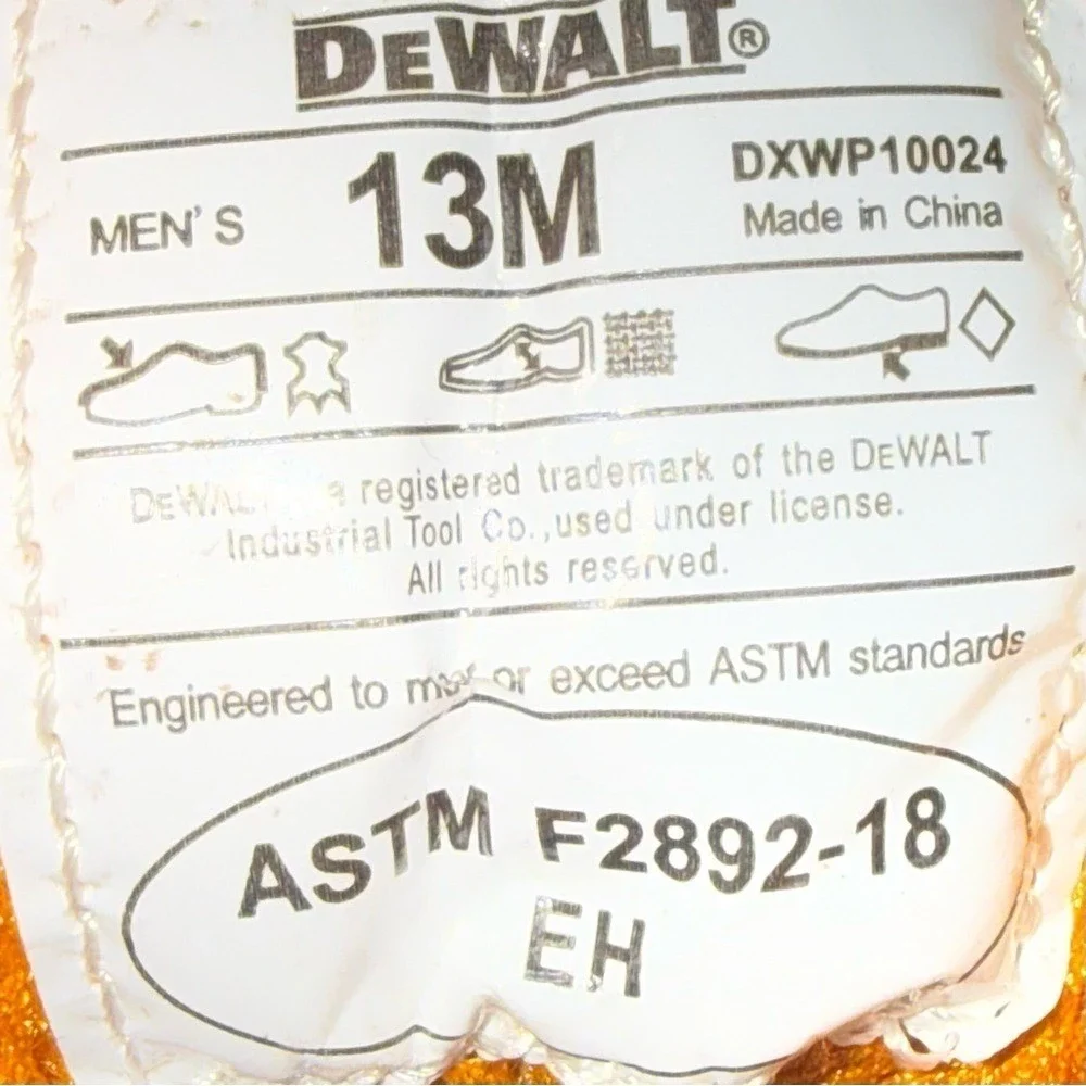 DEWALT *NWT* Plasma Steel Toe Safety Work Boots Workwear Industrial‎ | Men’s 13